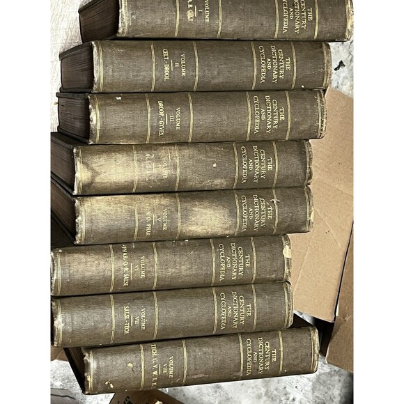 vintage book lot Decorative Vintage Hardcover Book Century Dictionary Cyclopedia - Picture 5 of 5